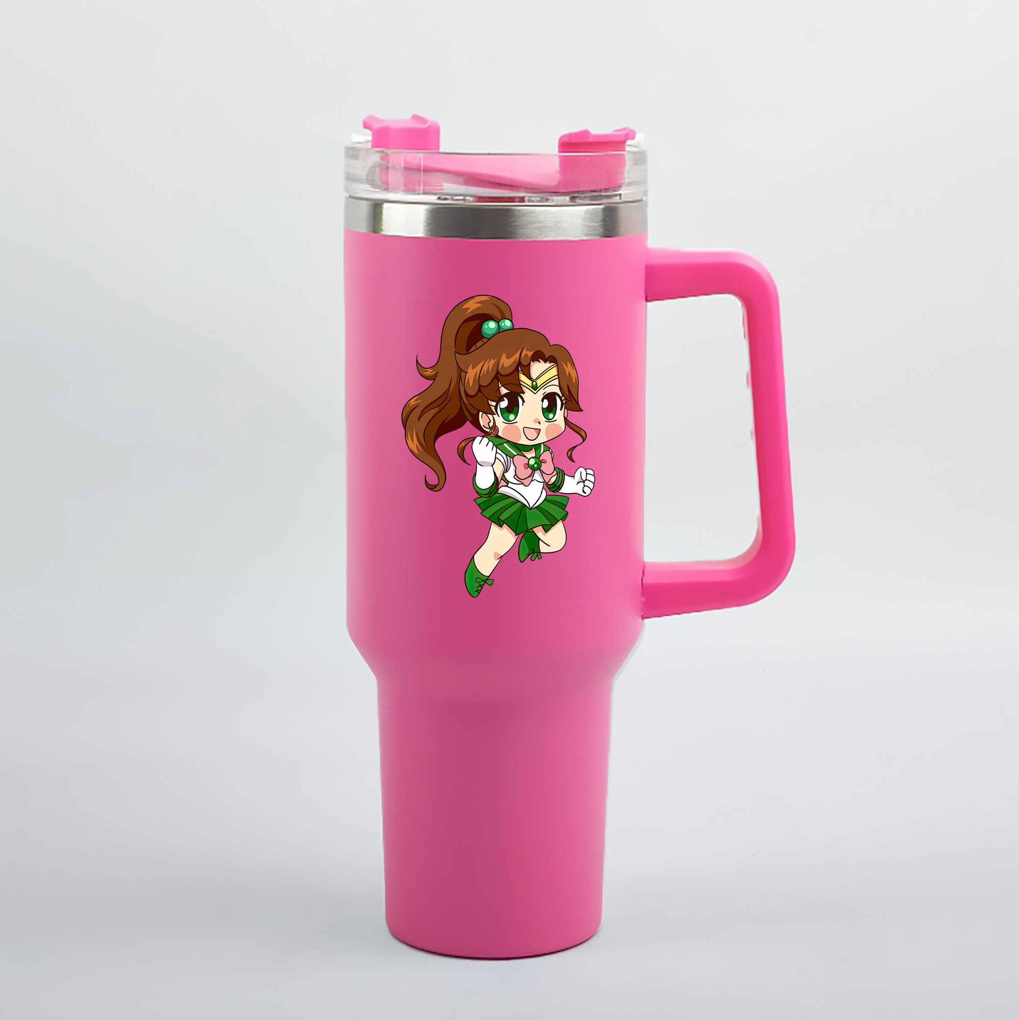 （画像用） 美少女戦士セーラームーン 木野 まこと きの まこと Sailor Moon Kino Makoto （セーラージュピター；Sailor Jupiter） 1200mL車用タンブラー（カラープリント）